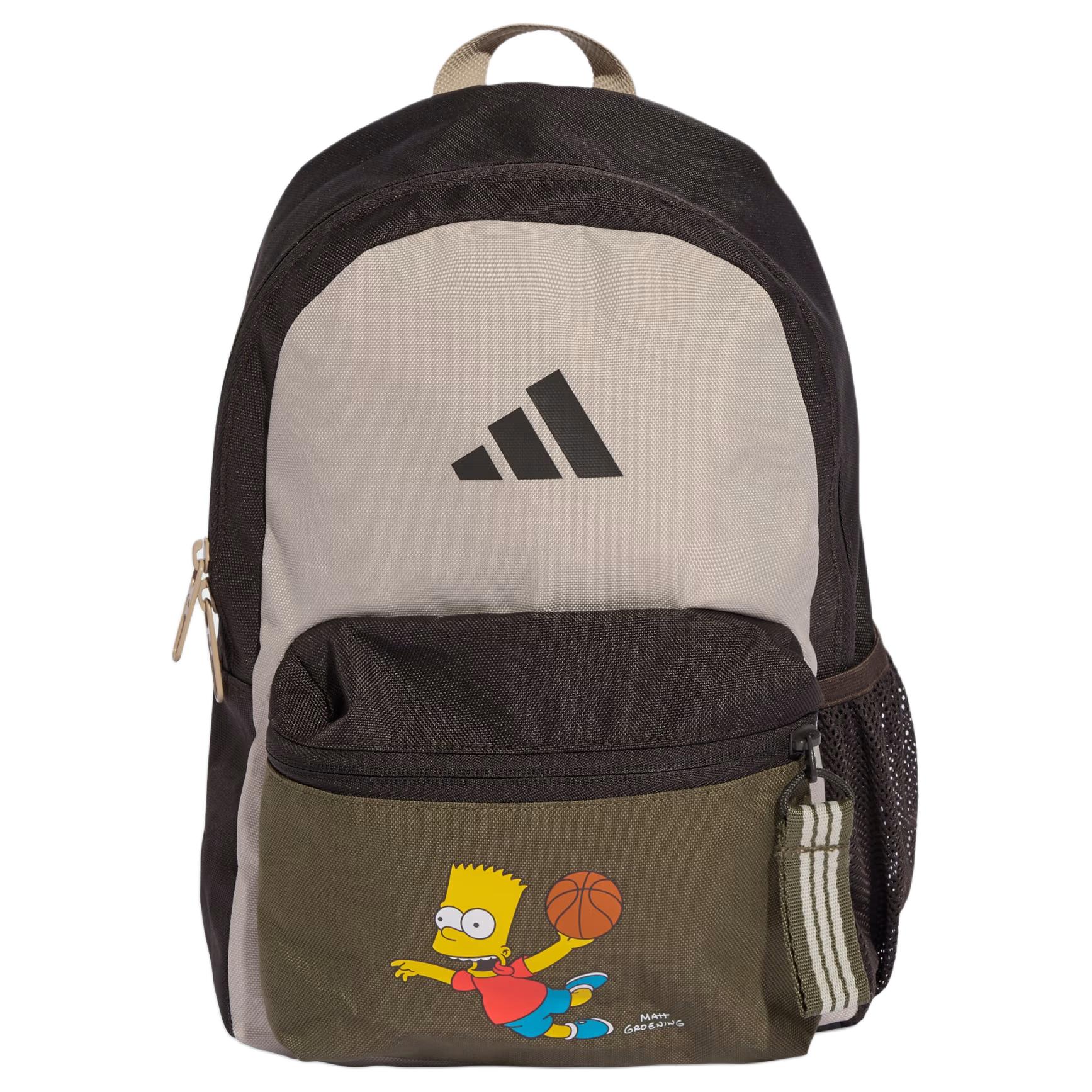 

Adidas With AdiClub The Simpsons Kids Backpack, Night Brown & Olive Strata & Magical Beige