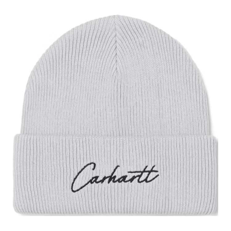 

Carhartt WIP Хлопковая вязаная шапка унисекс разноцветная, Gray