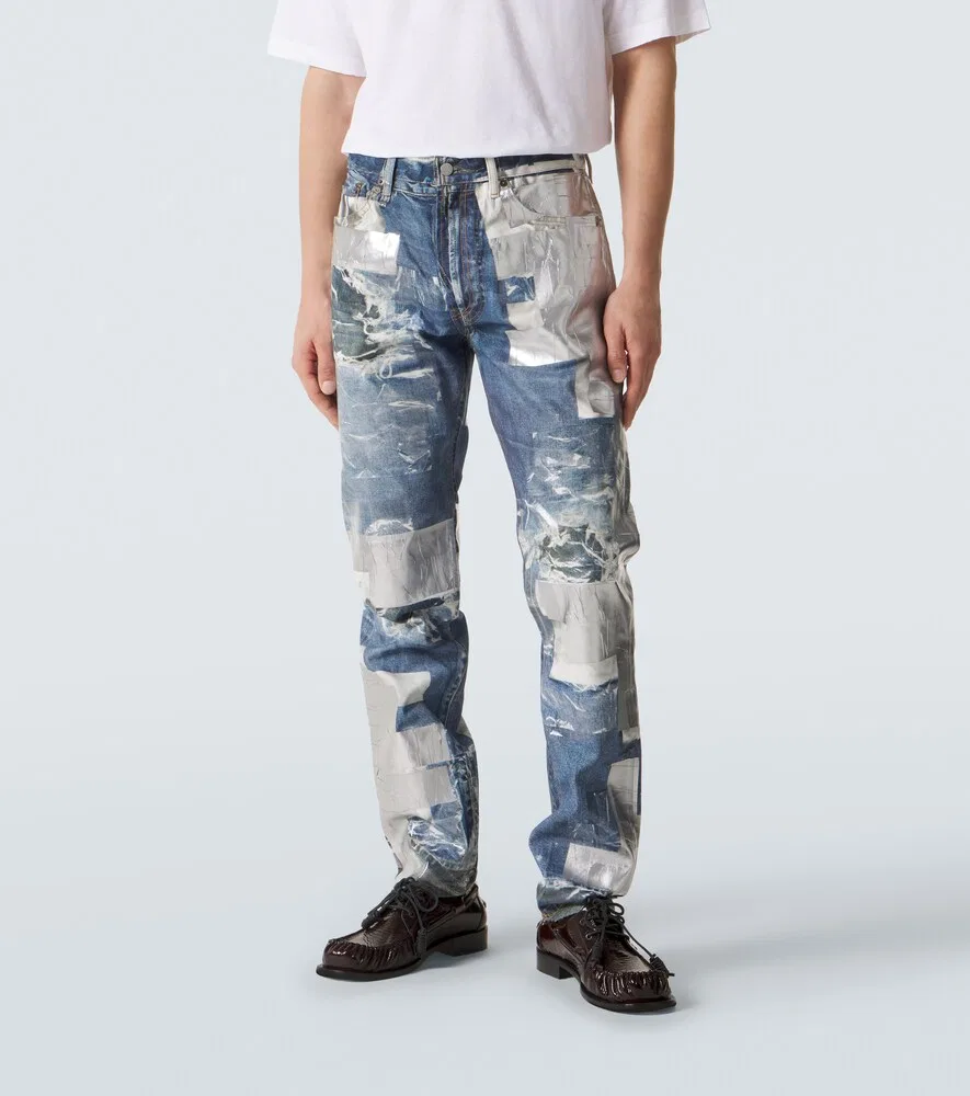 1979 trompe l'œil slim jeans Acne Studios, синий — фото 3