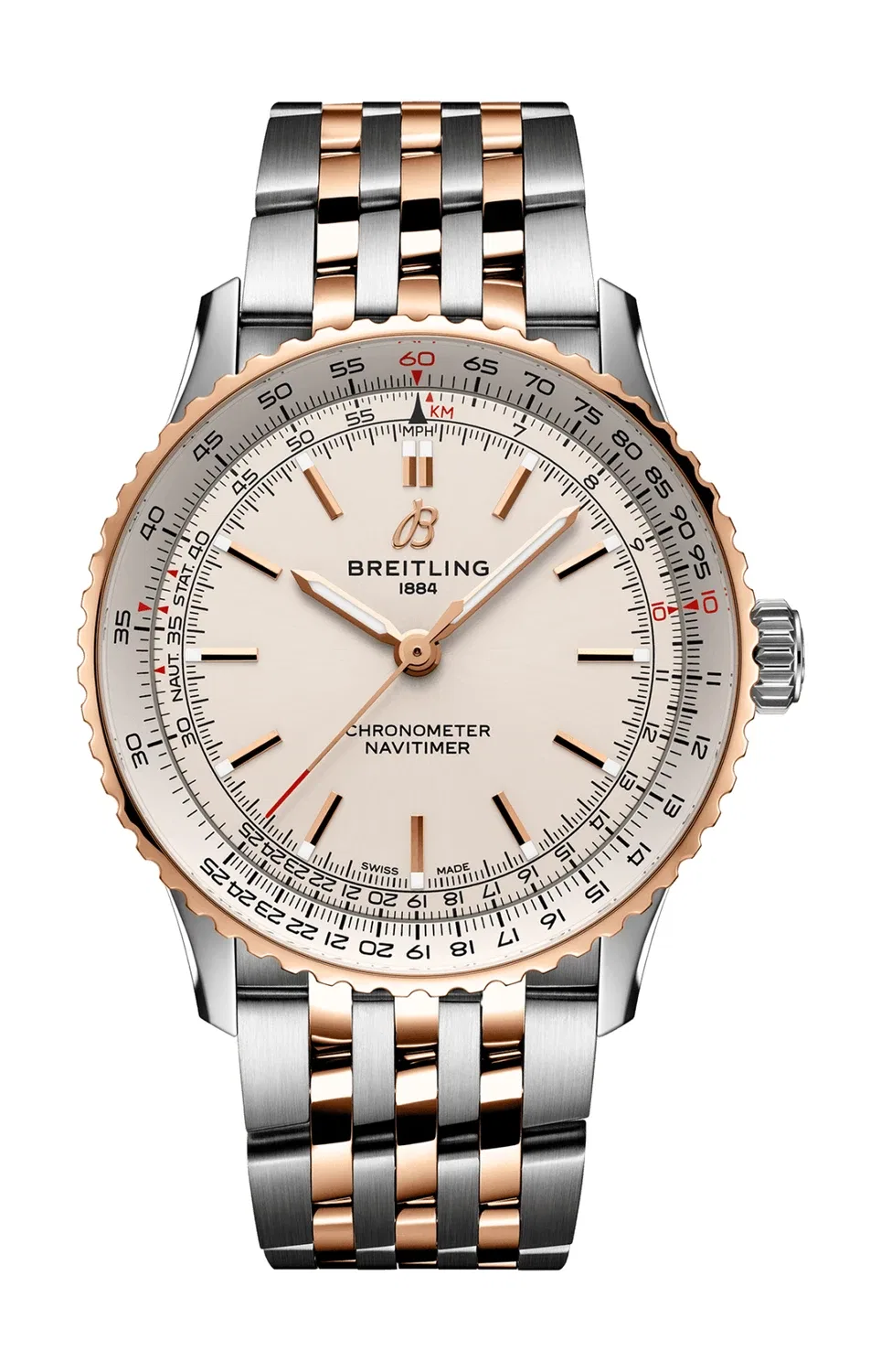 NAVITIMER AUTOMATIC 41 - U17329F41G1U1 BREITLING, серебряный