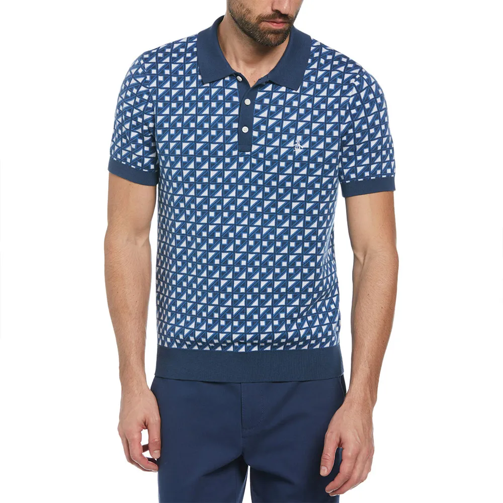 

Поло Original Penguin Ao Jacquard, синий