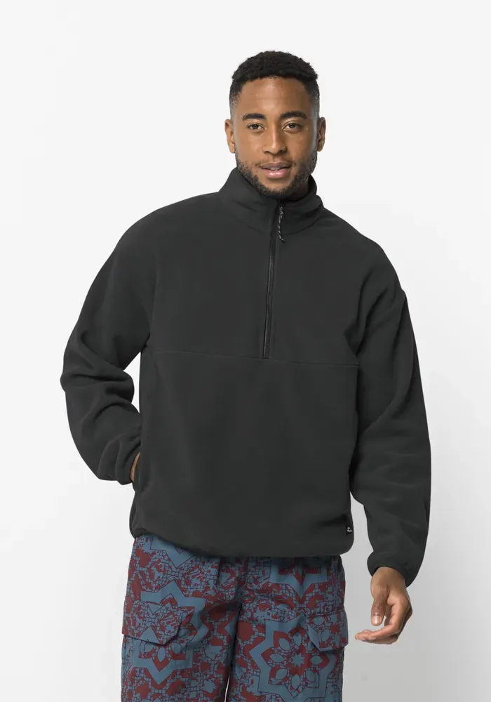 

Свитер с воротником стойкой Jack Wolfskin "BOCKENHEIM FLEECE", черный