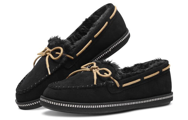 Тапочки cozy campfire low-top slip-on shoes black Skechers, черный — фото 3