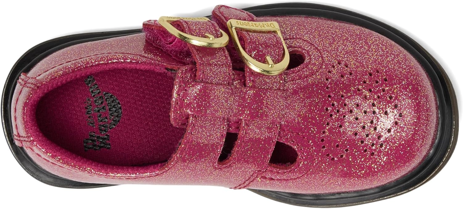 Туфли Dr. Martens Girl's 8065 T, Мерцающие, Фуксия/Серебро/Золото — фото 2