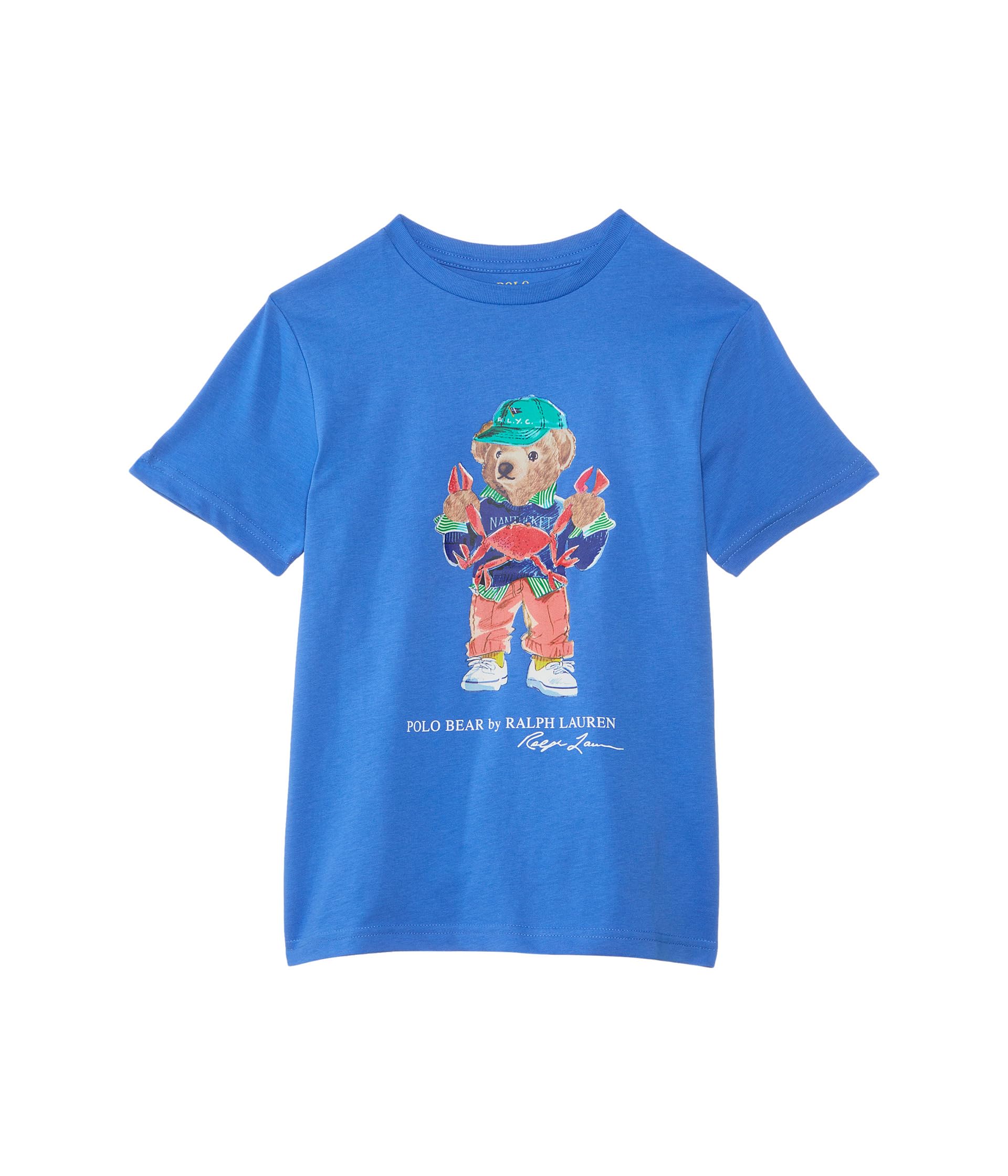 

Футболка Polo Ralph Lauren Kids Polo Bear Cotton Jersey Tee, цвет Sp25 Scottsdale Blue Bear