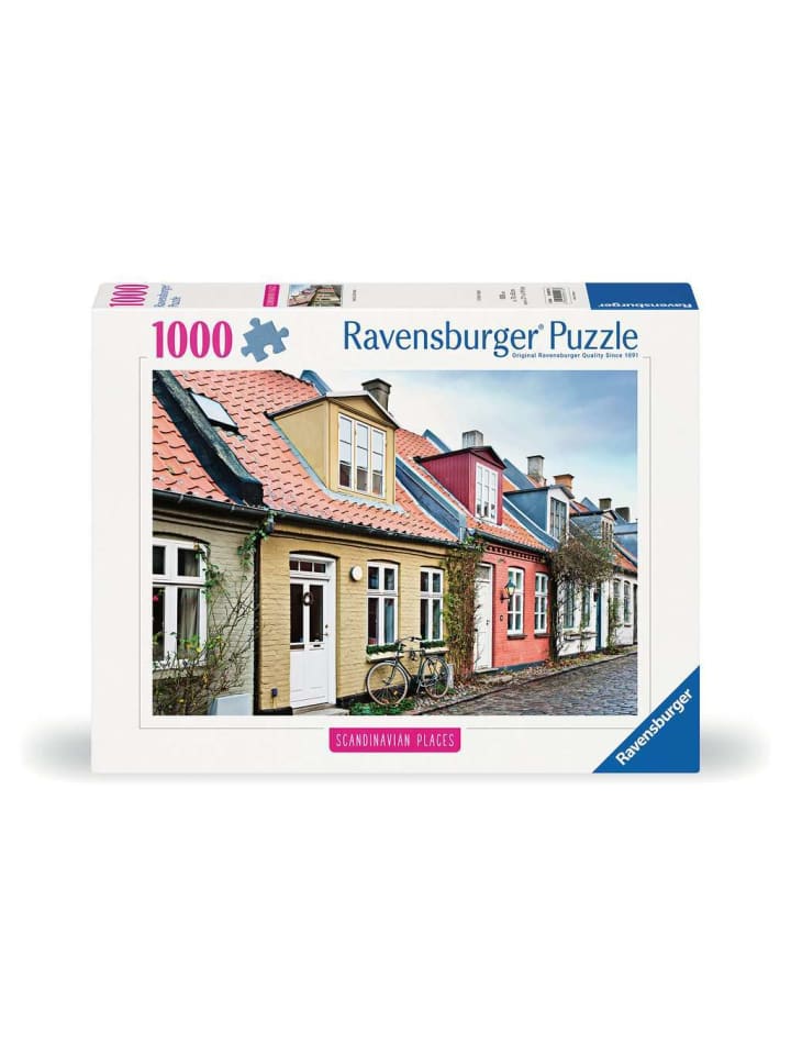 

Пазл Ravensburger из 1000 деталей: Дома в Орхусе, Дания, в цвете
