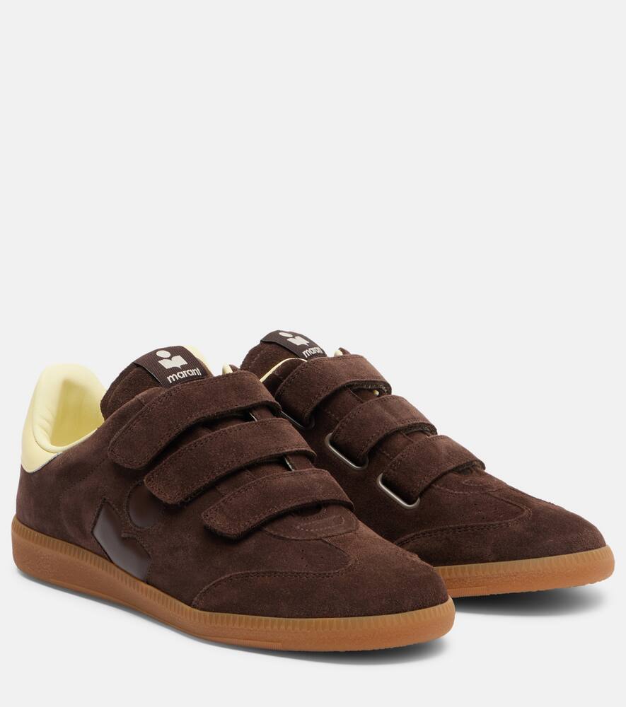 Бет замшевые кроссовки Isabel Marant, Chocolate/Light Yellow