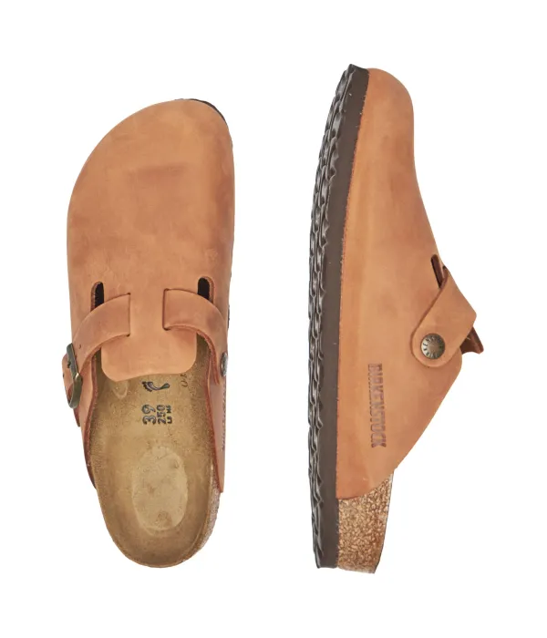 Кожаные сандалии Boston leoi Narrow fit Birkenstock, бежевый — фото 4