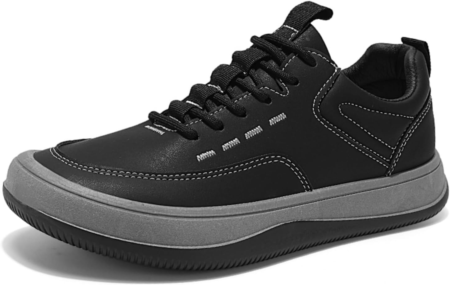 

Мужские кожаные повседневные туфли дерби с шнуровкой, мягкой сетчатой стелькой и рифленой противоскользящей резиновой подошвой, прогулочные туфли для мужчин (черный, белый, коричневый) Kelibasi