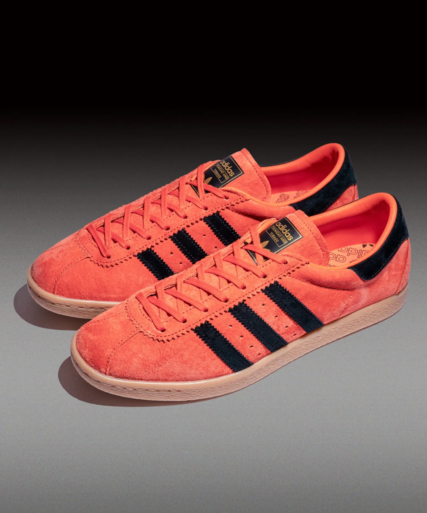 Кроссовки adidas Originals Trinidad And Tobago из натуральной кожи и резины оранжевые
