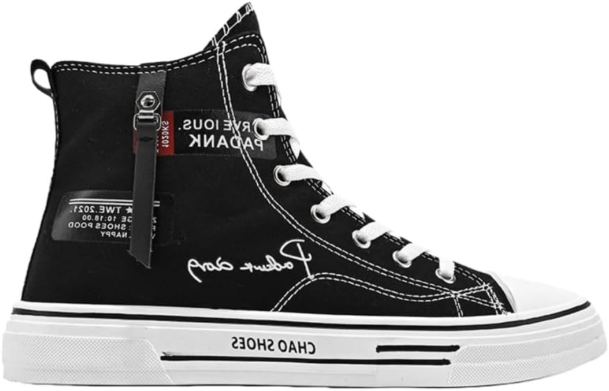 

Мужские легкие низкие кеды из полотна, дышащие плоские прогулочные туфли Hhhchpm, черный