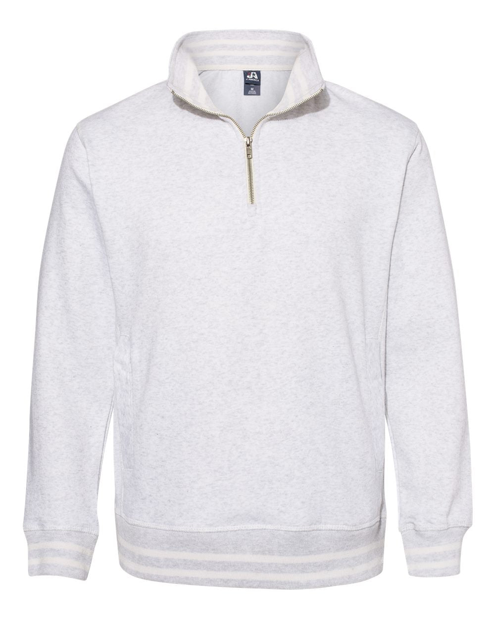 

Мужская толстовка Relay Quarter-Zip J. America, цвет ash