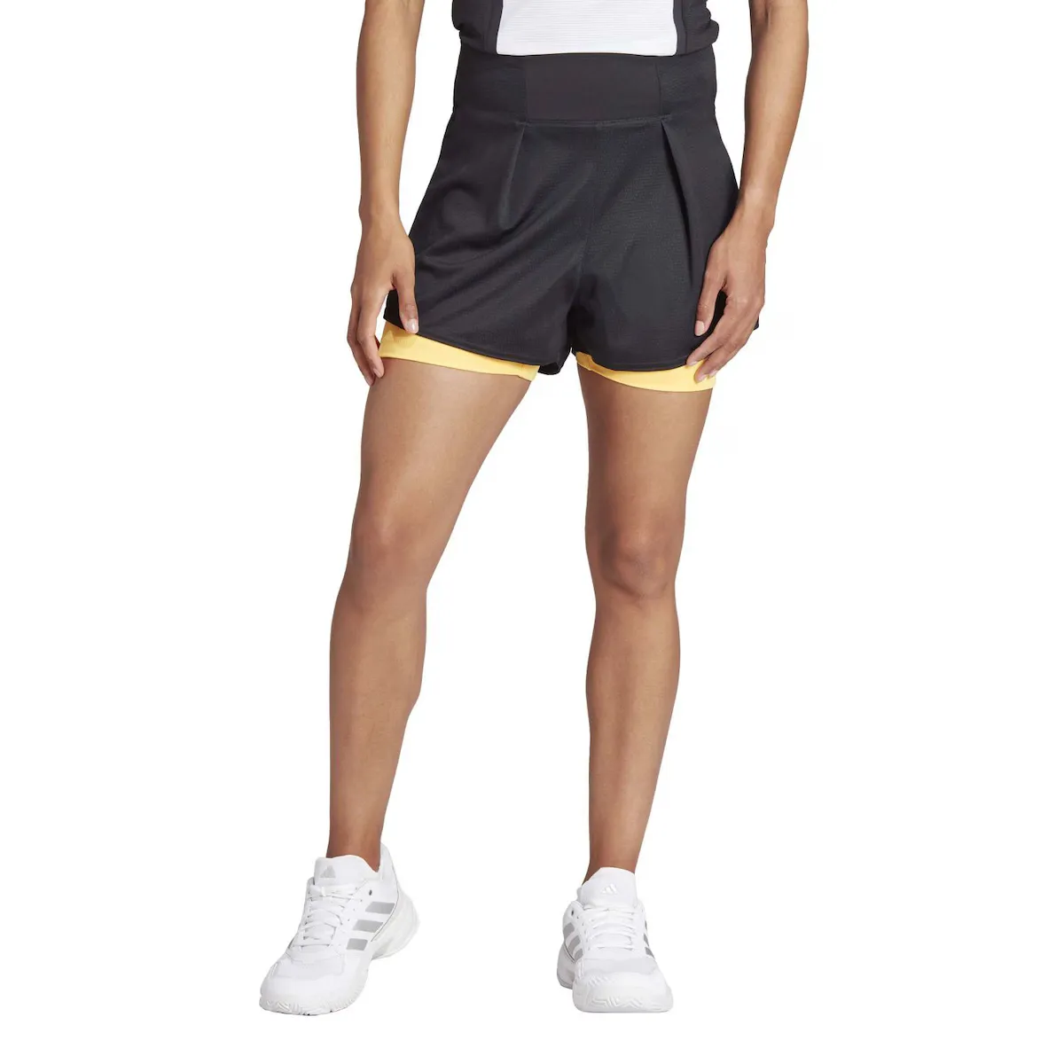 

Женские теннисные шорты Adidas MATCH PRO, черный/желтый