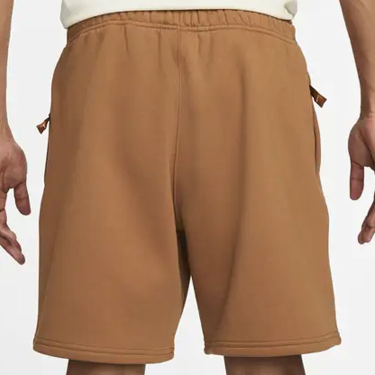 Шорты Nike NRG Solo Swoosh Fleece Shorts 'Brown' DV3055-270, хаки — фото 4