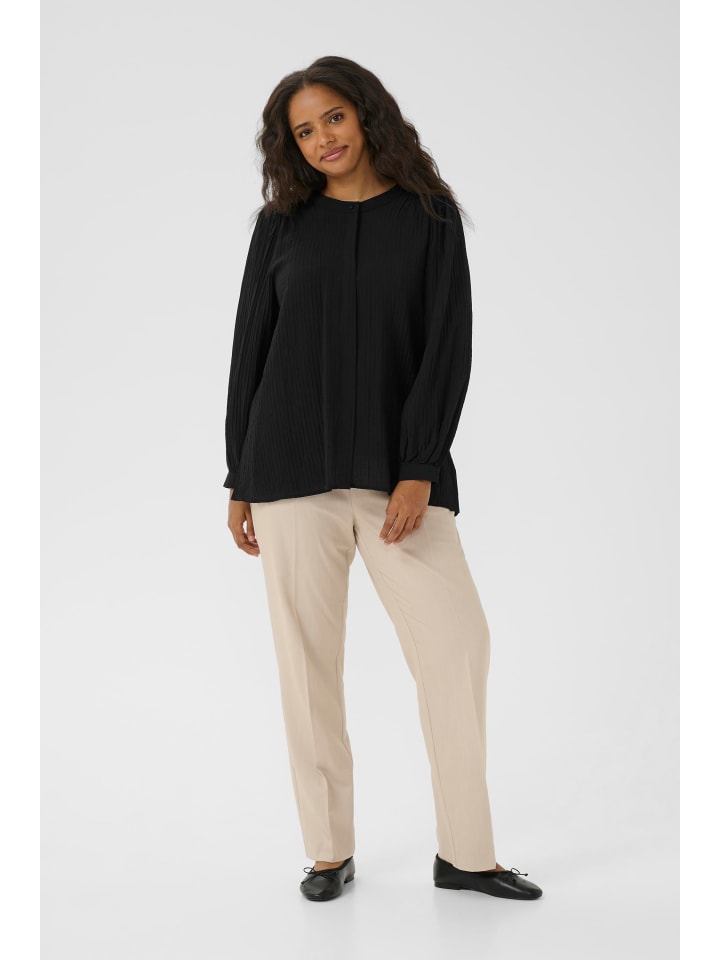 

Рубашка с длинными рукавами KClisana свободного кроя, цвет: черный, глубокий KAFFE curve