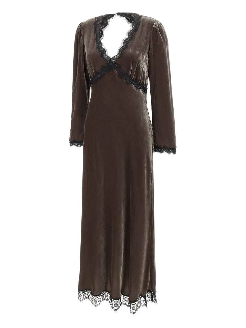 

Платье Alesha с кружевной отделкой Rixo, коричневый