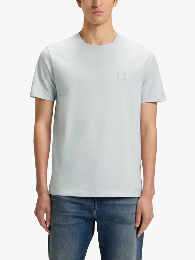 

BOSS Cotton Regular Fit футболка с логотипом HUGO BOSS, Light/Pastel Grey