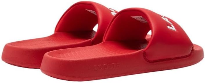 Lacoste мужские сандалии Serve Slide 1.0, Red & White — фото 3