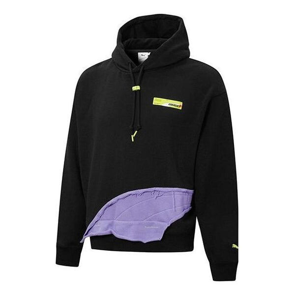 

Толстовка x roaringwild hoodie 'black purple' Puma, черный