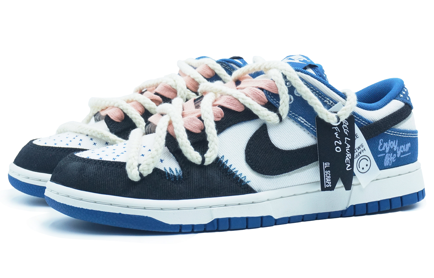 

Кроссовки Nike Dunk Skateboard Shoes Men Low-Top Blue Black/White