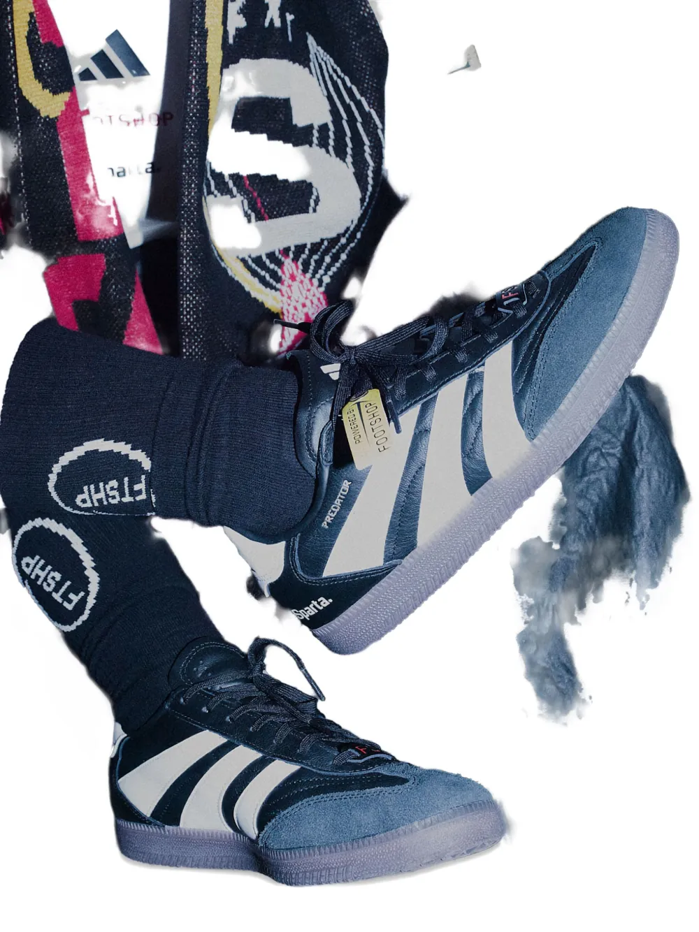 Кроссовки Predator из коллаборации с Footshop и Sparta Adidas, черный — фото 4