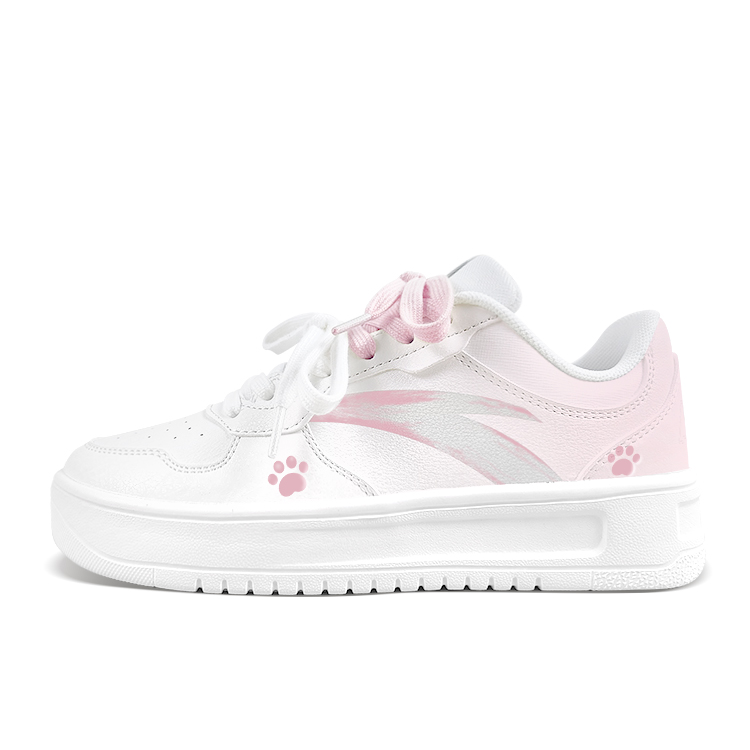 

Легкие низкие кеды из искусственной кожи с противоскользящей, износостойкой, сбалансированной и дышащей подошвой ANTA, розовый