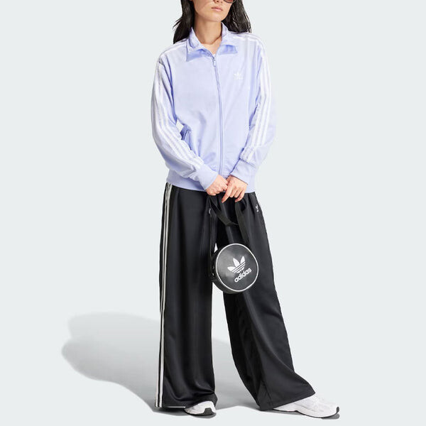 Куртка оригиналы adicolor классика свободный firebird track top азия размеры Adidas, фиолетовый — фото 4