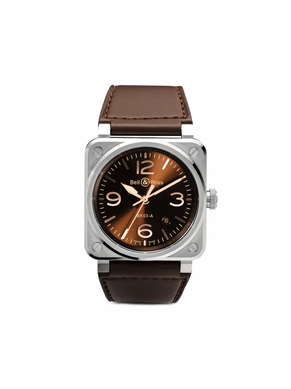 

Наручные часы BR 03 Golden Heritage 41 мм Bell & Ross, коричневый