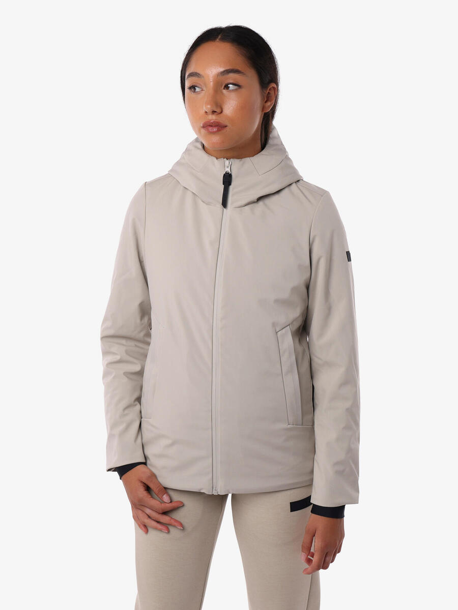 

JAKED Женская куртка кремового цвета из синтетического материала для фитнеса