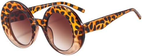 

Ретро-солнцезащитные очки с леопардовым принтом, круглые, для женщин и мужчин, для активного отдыха на природе, солнцезащитные очки с защитой от УФ-излучения UV400 MTZJH, 4