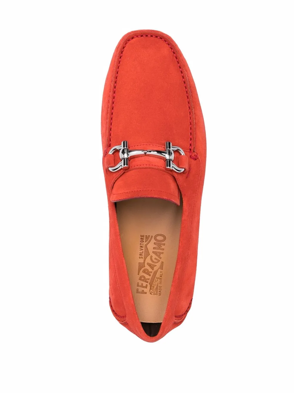 Мокасины Parigi Eco Ferragamo, красный — фото 4