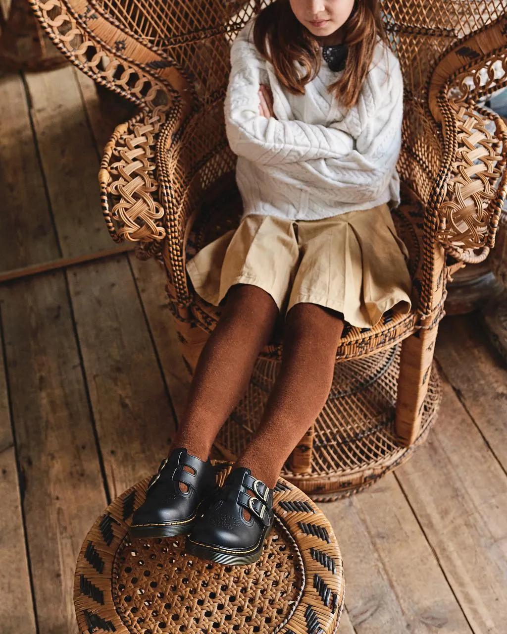 Dr. Martens Junior 8065 Softy T Кожаные туфли Мэри Джейн, цвет Black — Softy T — фото 2