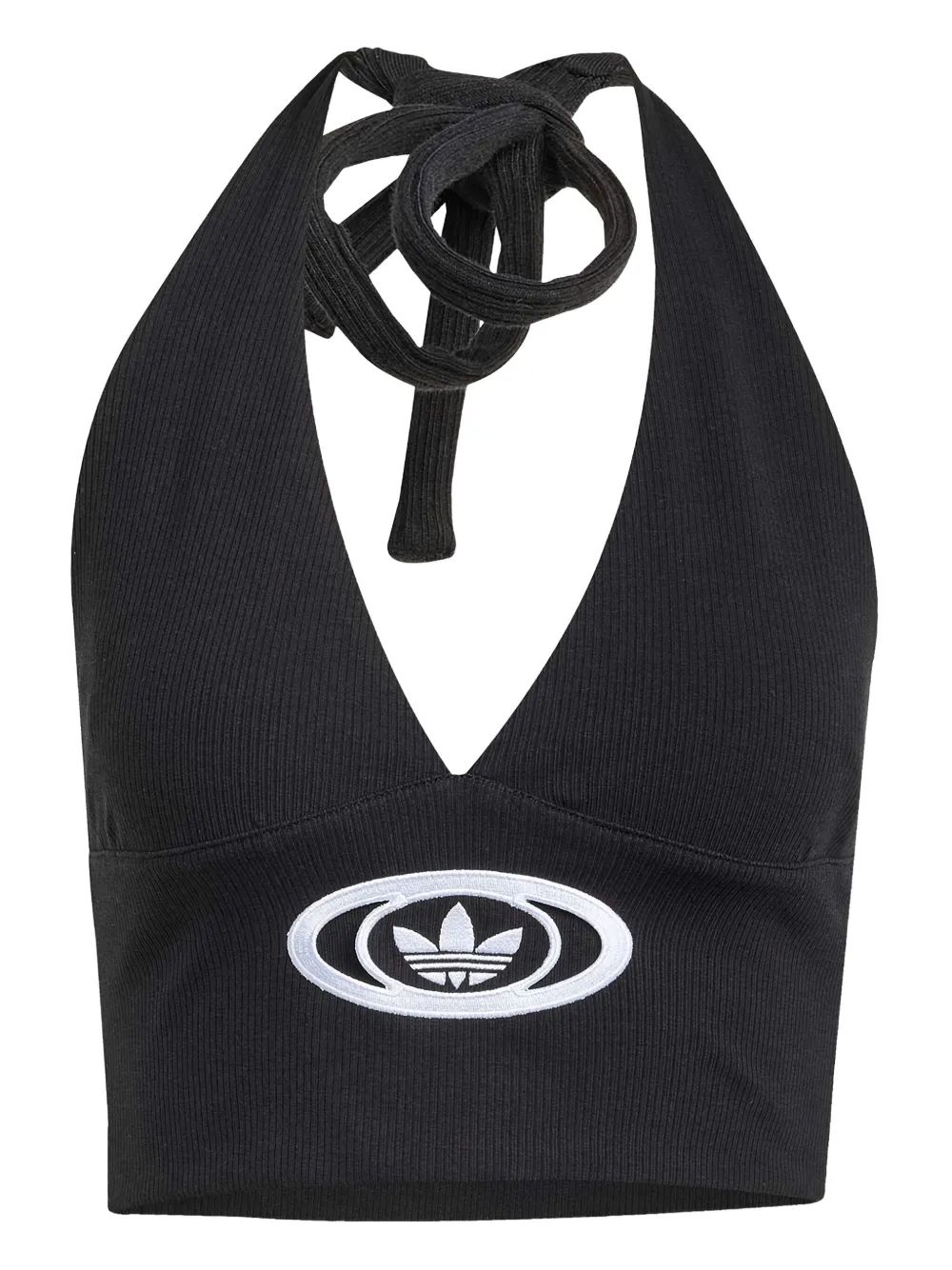 

Топ Campus 2000 с вырезом халтер Adidas, черный