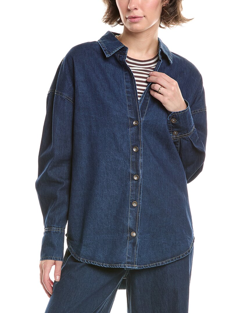 

Летняя рубашка в стиле денди Summer Away, синий