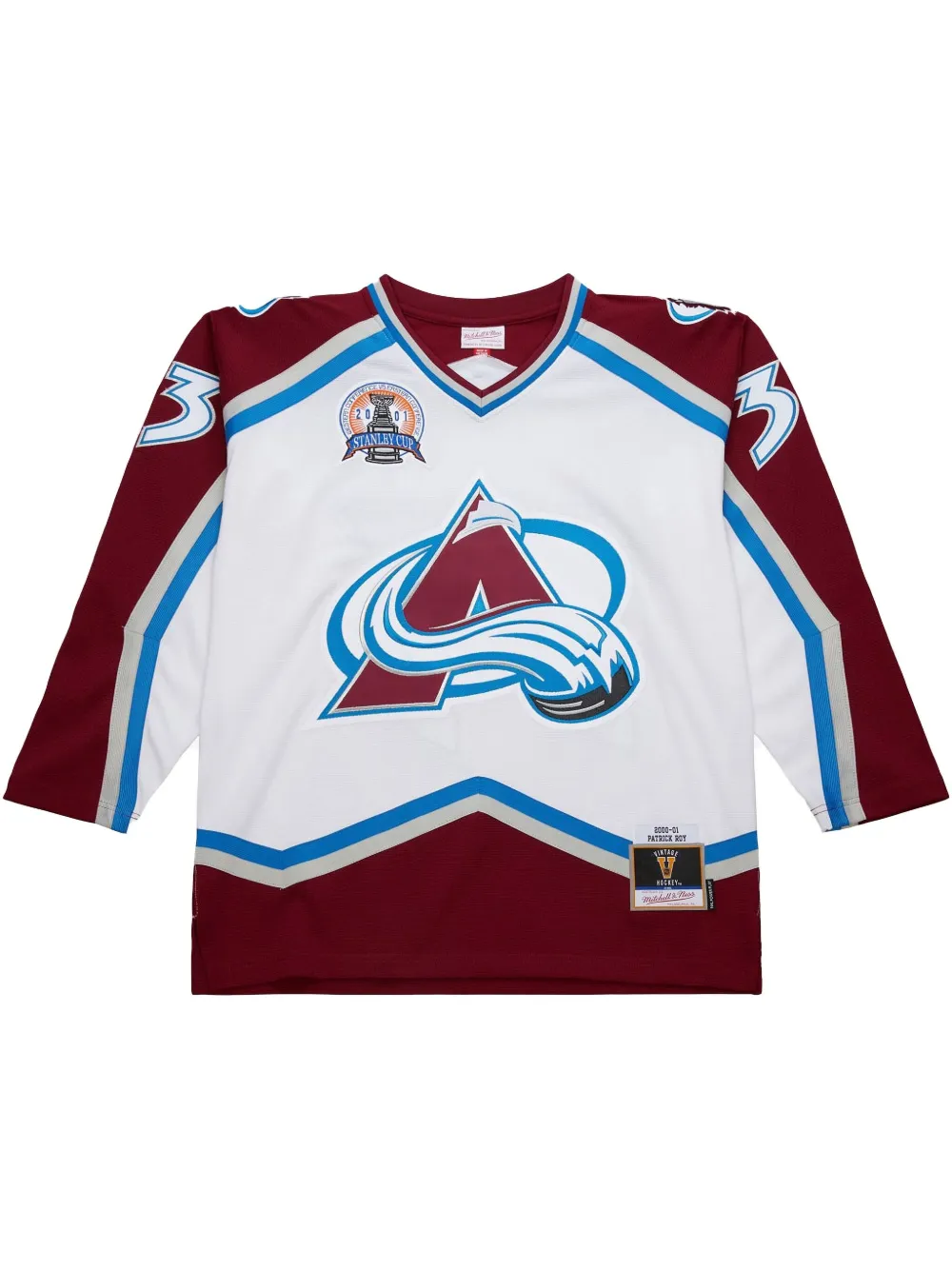 

Топ NHL Avalanche 2000 Patrick Roy Mitchell & Ness, белый
