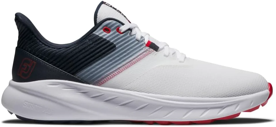 

Мужские гольф-кроссовки FootJoy FJ Flex прошлых сезонов, белый/темно-синий/красный