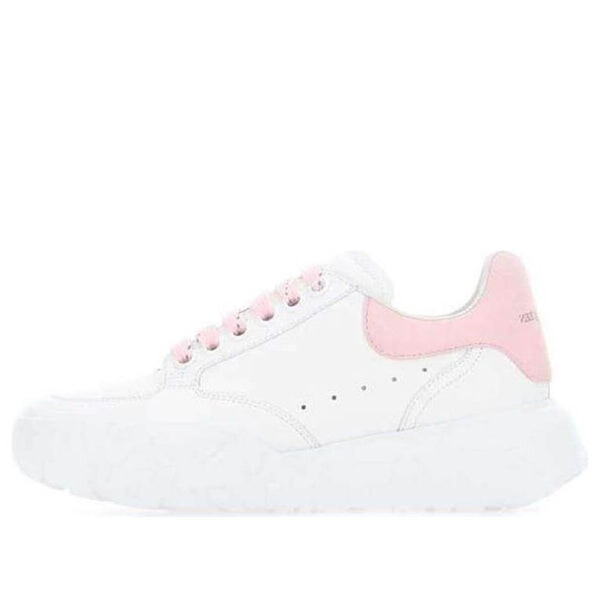 Кроссовки oversized court trainer 'white pink' Alexander Mcqueen, белый
