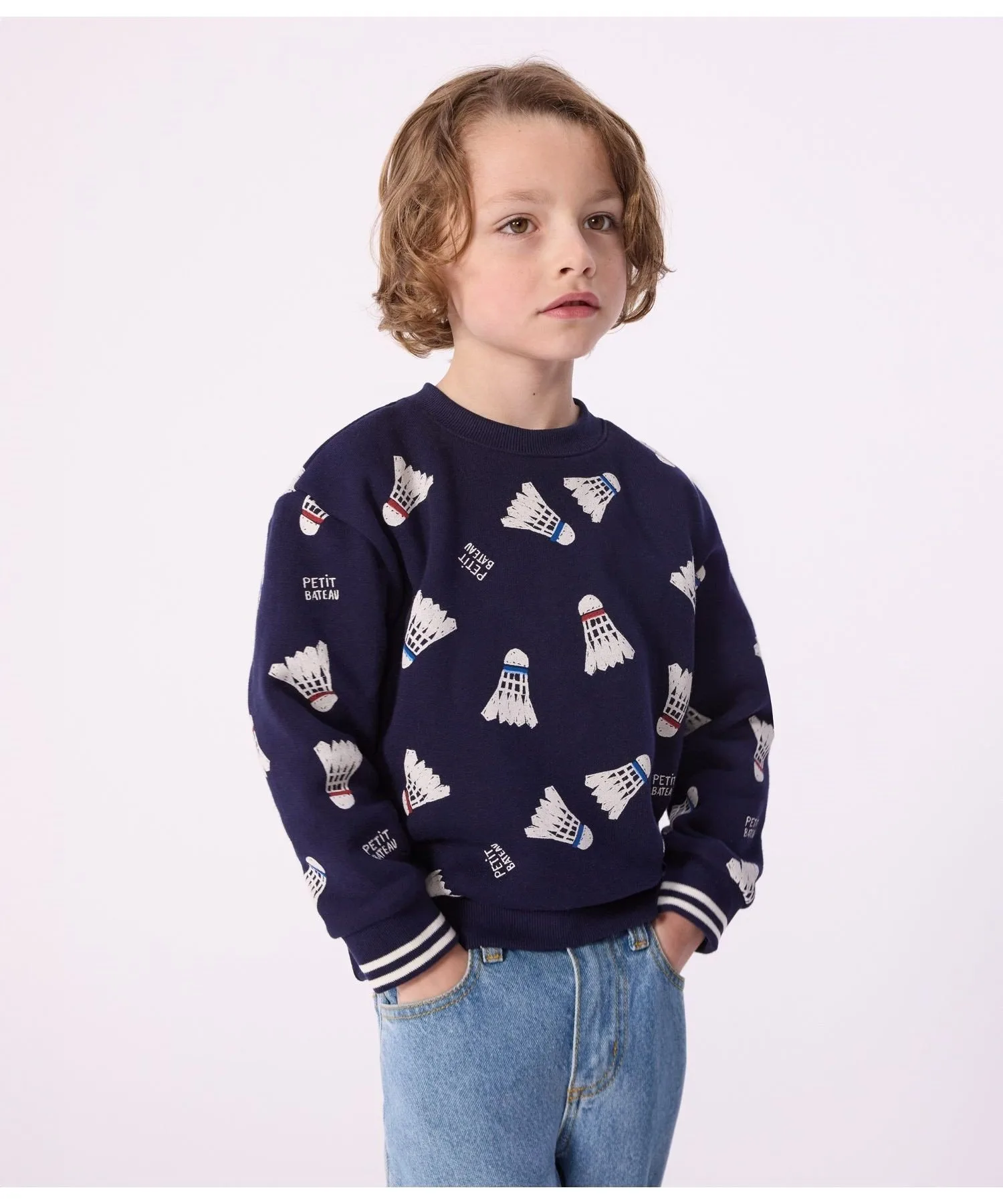 Толстовка с принтом PETIT BATEAU, Blue/Multicolor
