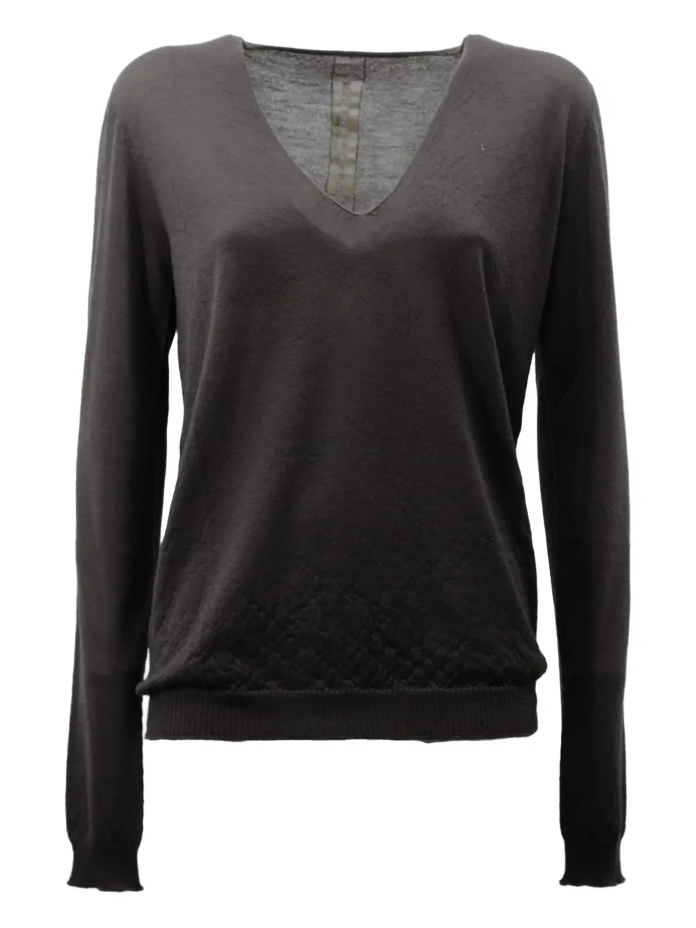 

Свитер с V-образным вырезом Rick Owens, черный