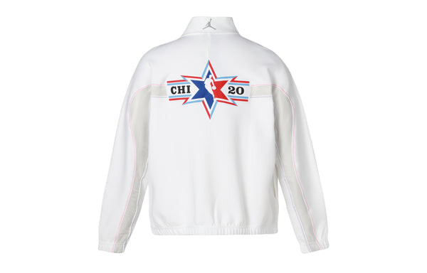 Куртка Nike NBA All-Star Edition Jersey SW Fan Edition 2020 Chicago Basketball Jacket White, белый — фото 2