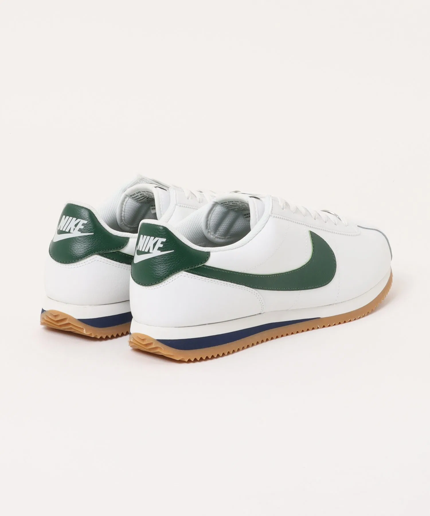 Мужские кроссовки NIKE CORTEZ из натуральной кожи белые — фото 2