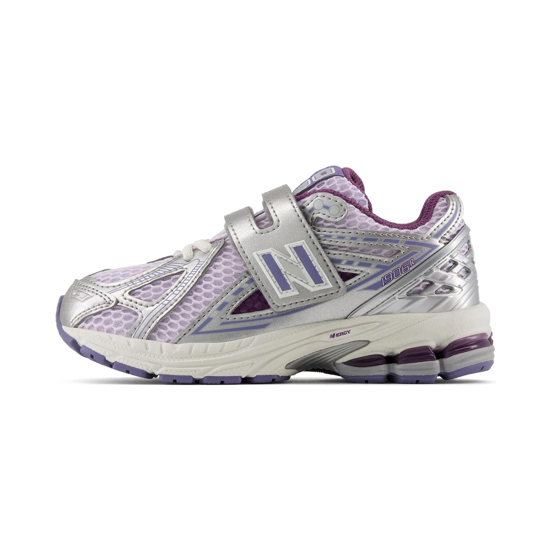 

New Balance Детские кроссовки NB 1906R с низким верхом, амортизирующие, износостойкие, фиолетово-серебристые, для детей 3–7 лет