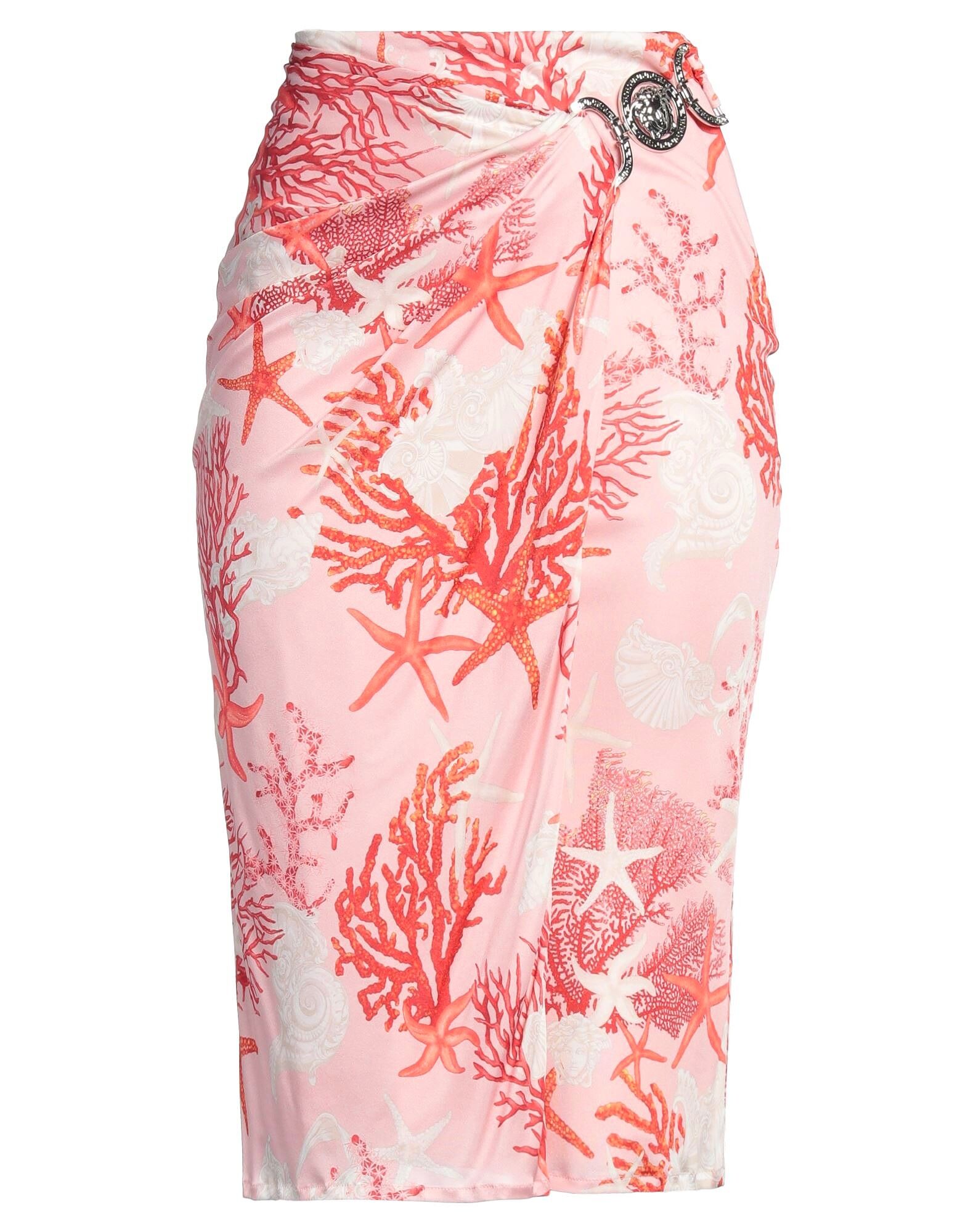 

Юбка миди Versace, коралловый