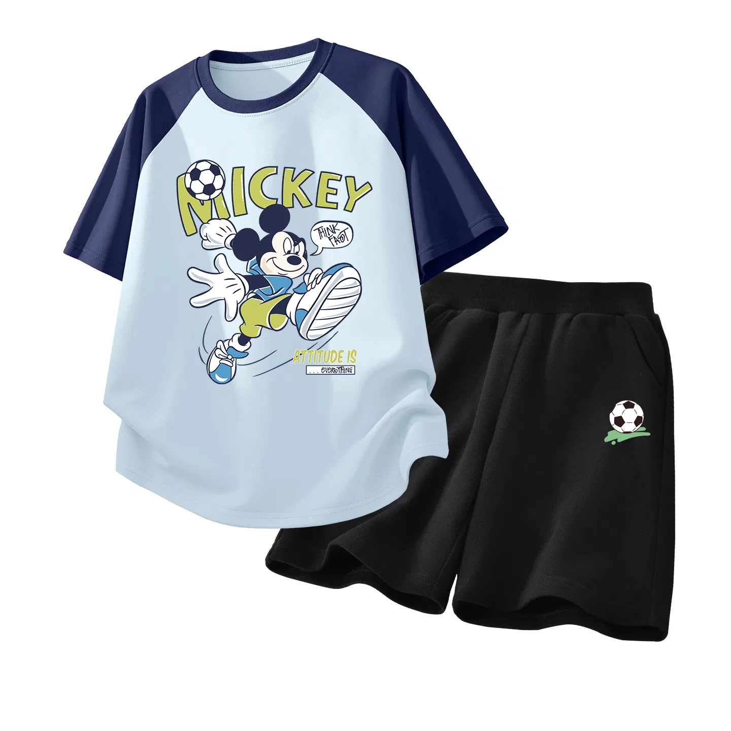 Детский спортивный костюм Disney, двухцветный синий