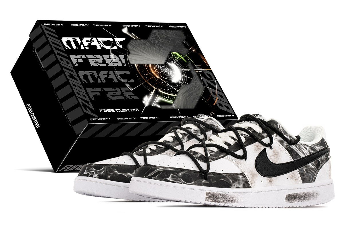 

Nike Дышащие и износостойкие низкие кроссовки для скейтбординга Court Vision 1, мужские, черные, серые, белые