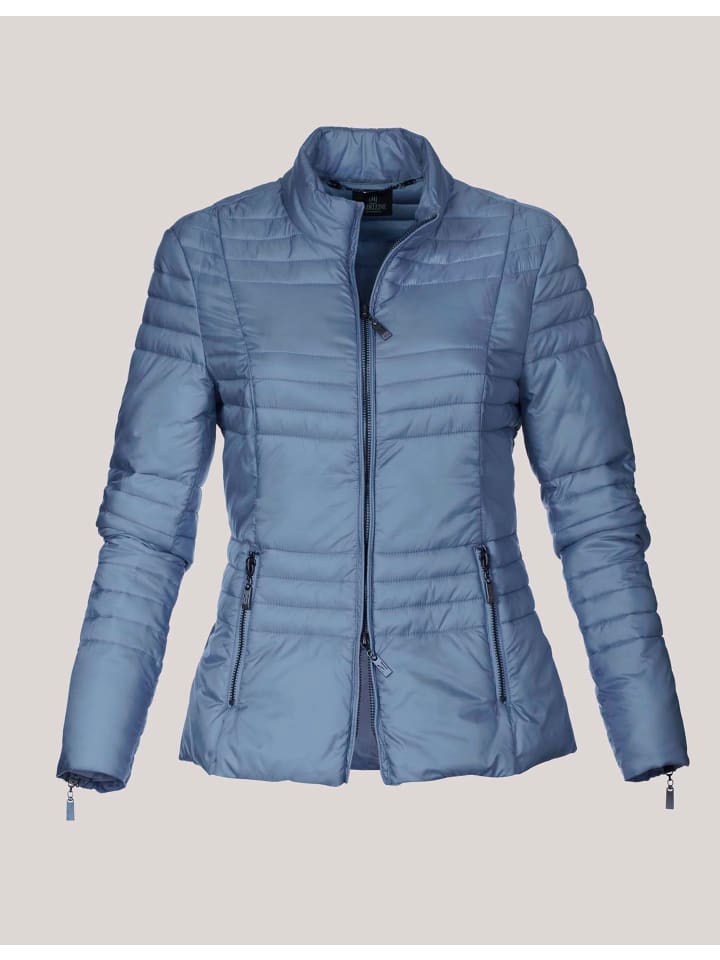 

MADELEINE Легкая стеганая куртка со стойкой, дымчато-синего цвета