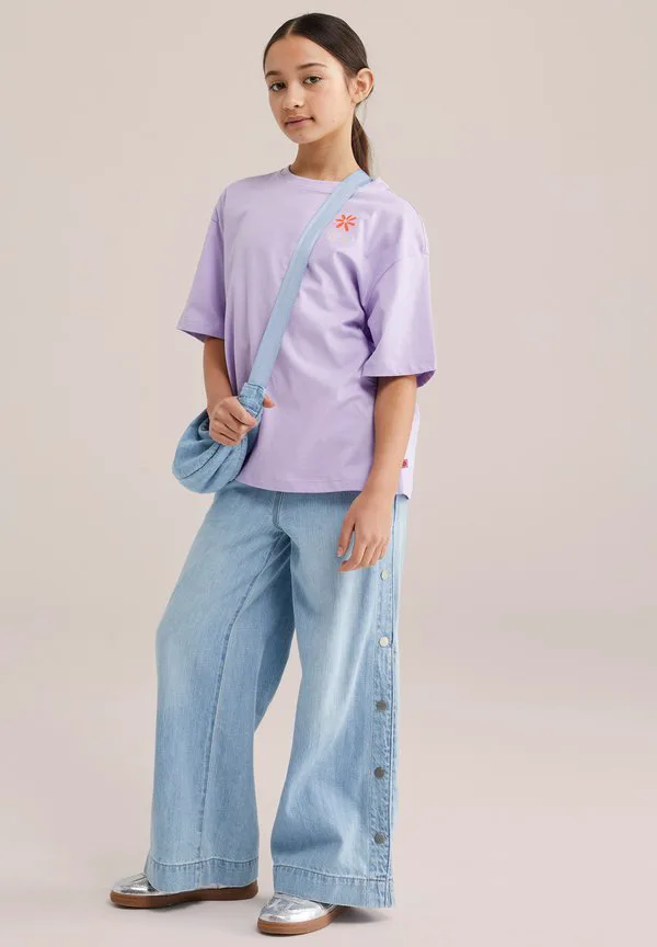 Футболка с принтом We Fashion, Lilac
