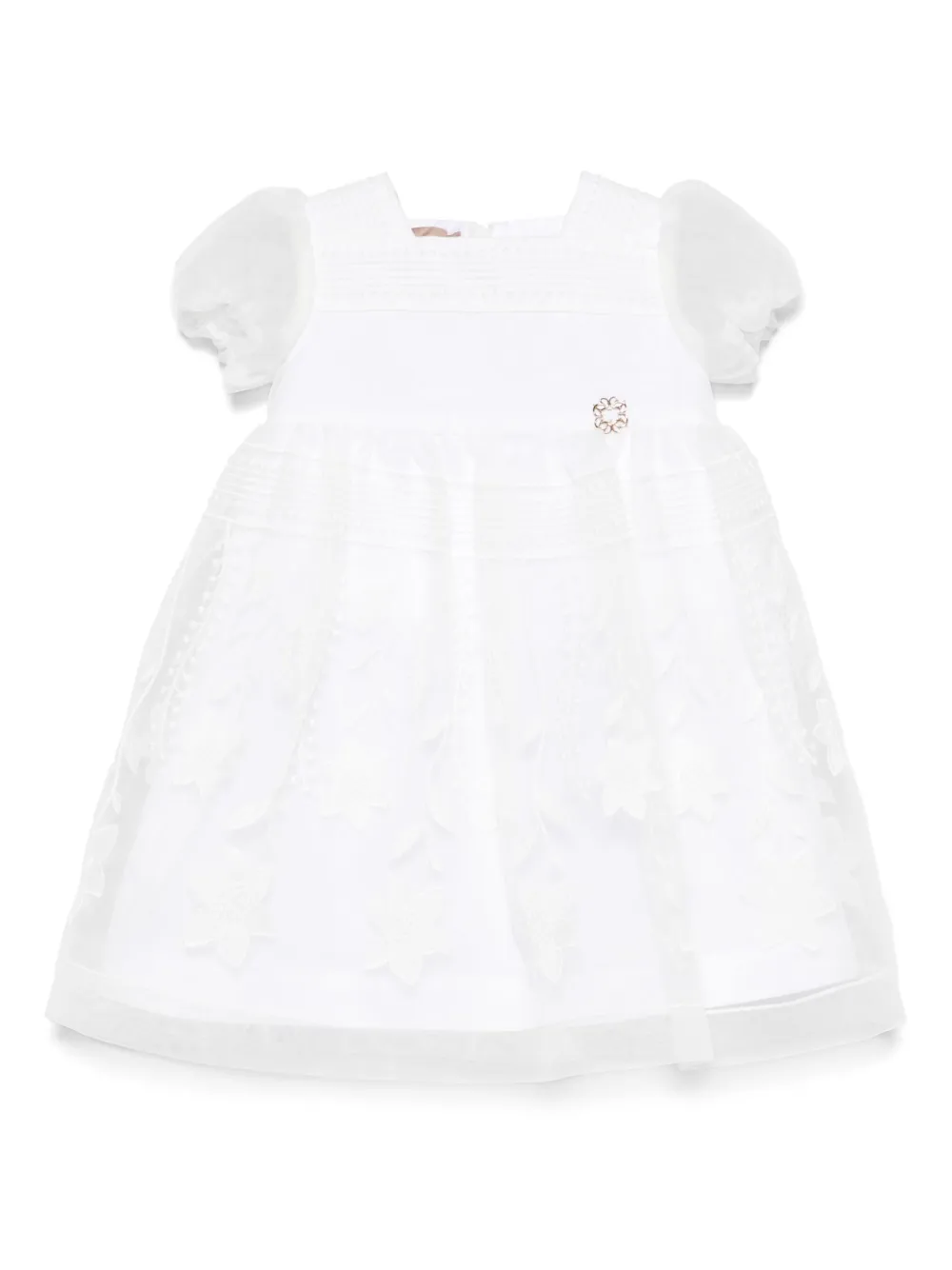 

Платье с цветочной вышивкой ELIE SAAB JUNIOR, белый