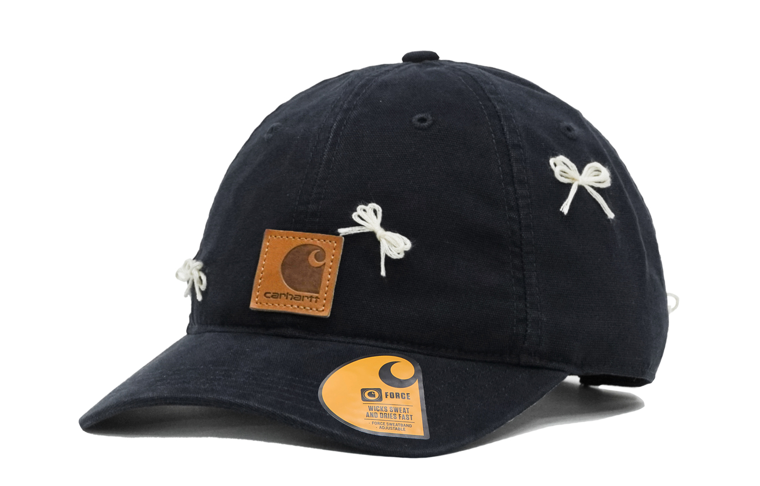 

Carhartt Хлопковая бейсболка унисекс черная, Black