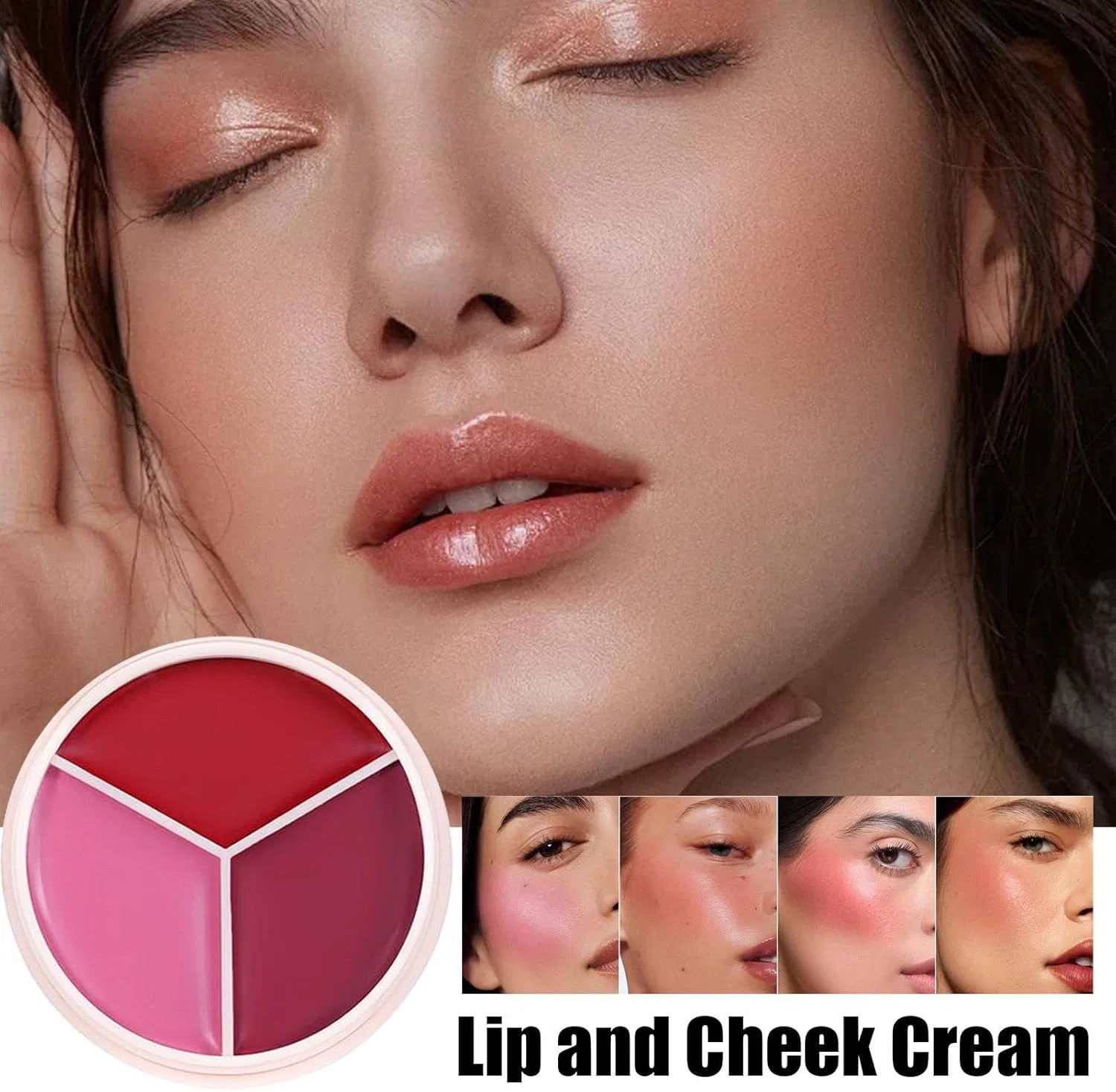 Палетка румян Waterproof Long Lasting Face Palette, мультиколор — фото 2